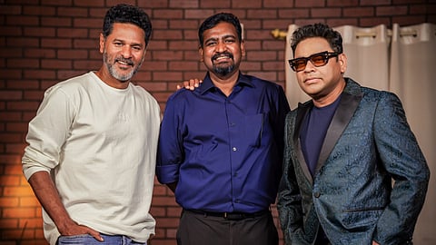 Prabhu Deva and AR Rahman with Manoj NS