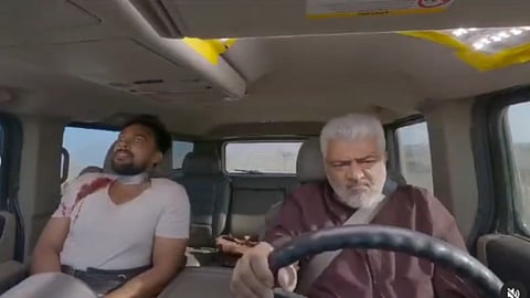 Vidaa Muyarchi BTS: Ajith and Arav shoot for an intense car chase