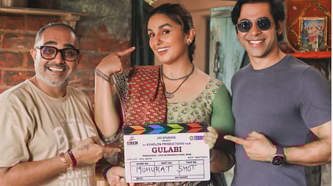 Huma Qureshi begins shoot for her upcoming film Gulabi