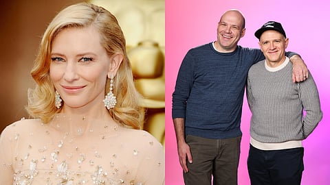 Blanchett (left), David and Nathan Zellner (right)