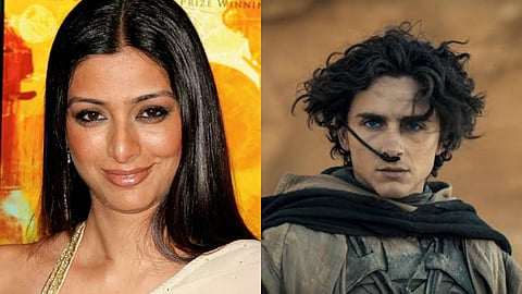 Tabu (left), Dune star Timothée Chalamet (right)