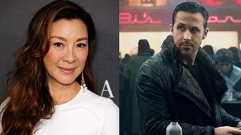 Michelle Yeoh (left), Ryan Gosling from Blade Runner 2049 (right)
