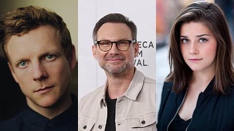 Patrick Gibson, Christian Slater, and Molly Brown onboard the cast of Dexter: Original Sin