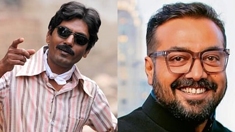 Nawazuddin Siddiqui in Gangs of Wasseypur 2 (left) and Anurag Kashyap