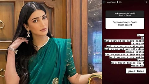 Shruti Haasan hits back at a racist statement