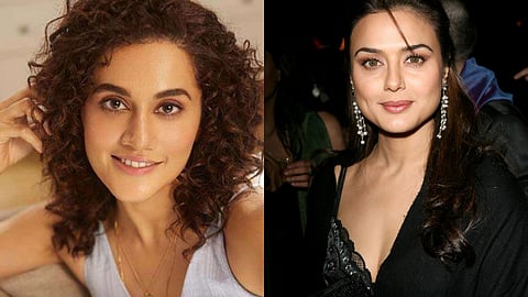 Taapsee Pannu (Left) and Preity Zinta (Right)