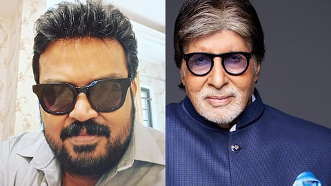 Faisal Malik (left) and Amitabh Bachchan
