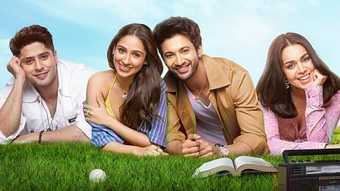 Poster of the film featuring actors, Jibraan Khan, Pashmina Roshan, Rohit Saraf and Naila Grrewal