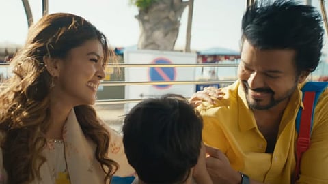 GOAT second single Chinna Chinna Kangal: Vijay-Bhavatharini's song captures marital and parental bliss