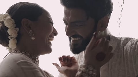 Sonakshi and Zaheer's still from the wedding video