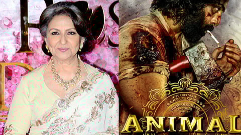 Sharmila Tagore and the poster of Animal