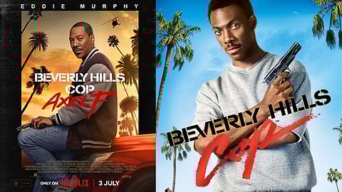 Eddie's look in Beverley Hills Cop sequel poster similar to 1984 film