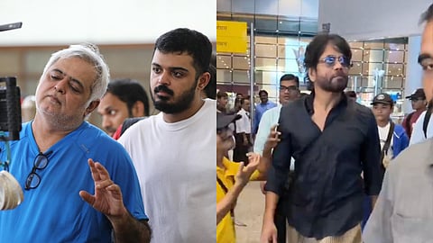 Hansal and Jai Mehta (left) Nagarjuna in the viral video