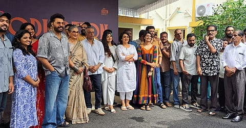 Pooja ceremony attended by Mammootty, Gautham Vasudev Menon and several members of its cast and crew
