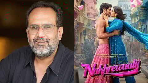 Aanand L Rai and the poster of Nakhrewaali