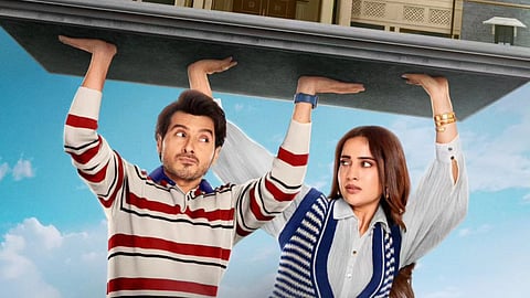 Divyenndu and Kusha Kapila in a poster from Life Hill gayi