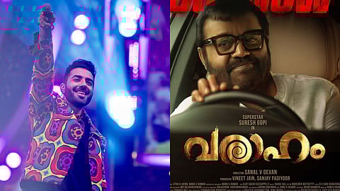 Abby V. Poster of Varaaham featuring Suresh Gopi.