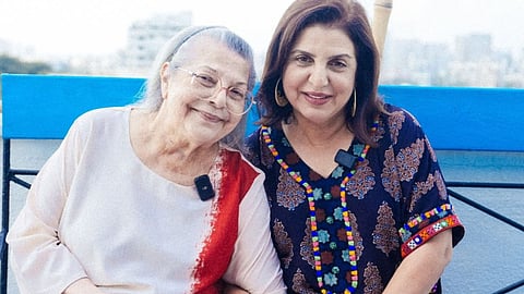 Farah Khan with her mother Menka Irani