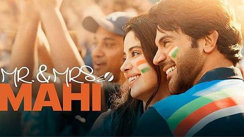 The poster of Mr. & Mrs. Mahi