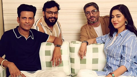(from left) Manoj Bajpayee, Apoorv Singh Karki, Vikram Khakhar and Shabana Raza Bajpayee
