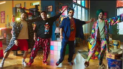 A still from the song's music video