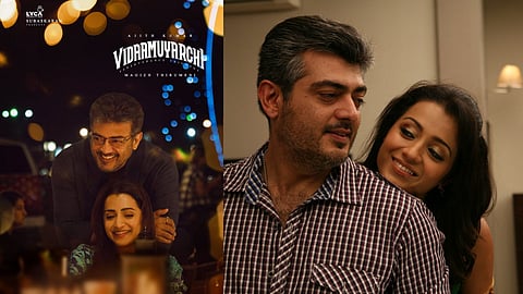 Vidaa Muyarchi third look featuring Ajith and Trisha out
