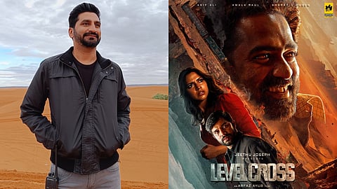 Arfaz Ayub (L), Poster of Level Cross (R)
