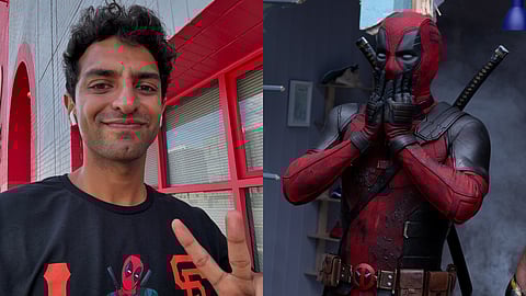 Karan Soni (left) and a still from Deadpool