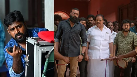 Director Manipaul (L) and a still from Saala
