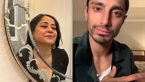 Sheeba Chadha (left) and Riz Ahmed