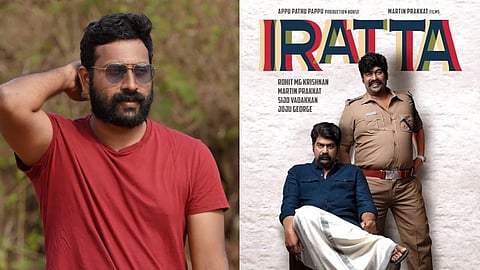 Rohit MG Krishnan (L), Poster of Iratta (R)