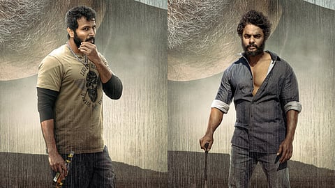 Ganesh Saravanan and Dasarathi's character posters from Ajith's Vidaamuyarchi out