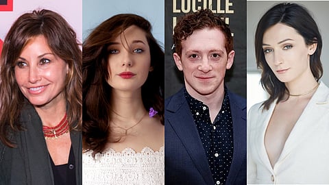 Gina Gershon, Katherine Waddell, Ethan Slater and Jesse James Keitel