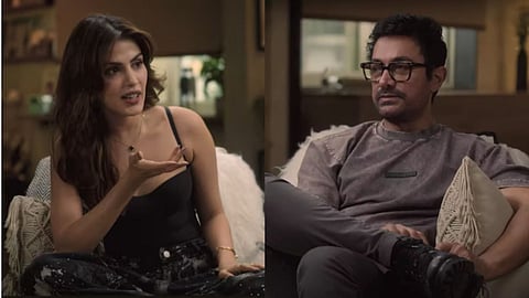 Rhea Chakraborty and Aamir Khan