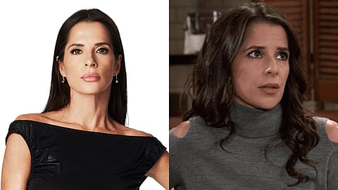 Kelly Monaco (L) and her character Sam McCall