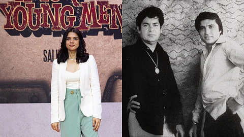 Angry Young Men series director Namrata Rao (left) and a still of Salim-javed from the documentary