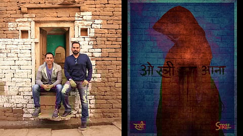 Raj & DK (left) and a poster from Stree