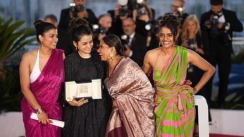 A still of the team at Cannes