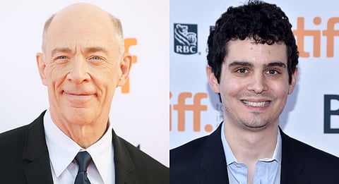 L to R - JK Simmons and Damien Chazelle