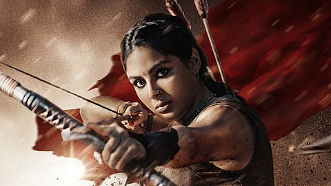 First Look of Samyuktha from Swayambhu