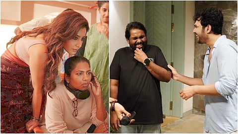 BTS stills from the sets of Telusu Kada