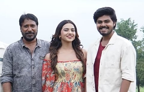 Lead cast of LYF with director Pavan Ketharaju