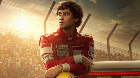 Gabriel Leone transforms as Ayrton Senna in new picture for Netflix's biopic series