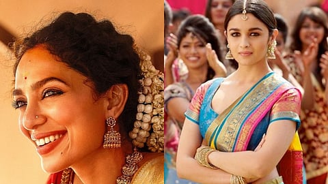Sobhita Dhulipala in Love, Sitara (left) and Alia Bhatt in 2 States