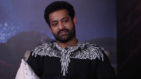A still of Jr NTR from the interview