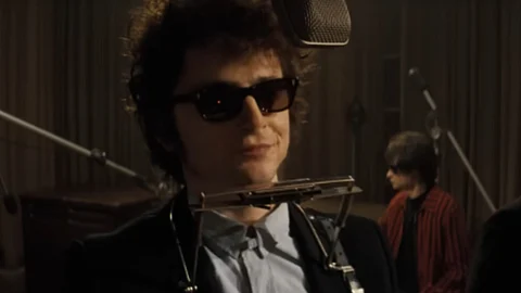 A Complete Unknown: Timothee Chalamet lives, breathes, and walks as Bob Dylan