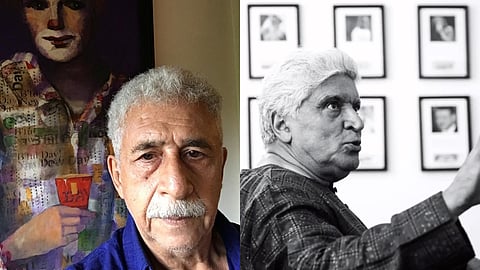 Naseeruddin Shah (left) and Javed Akhtar