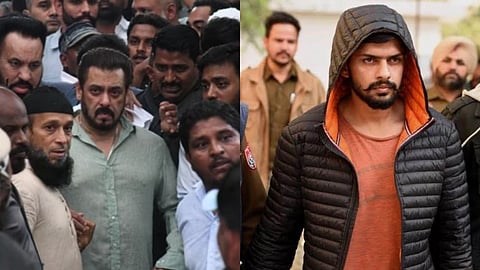 Salman Khan (left) and Lawrence Bishnoi