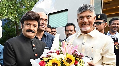 Nandamuri Balakrishna (L) and Chandrababu Naidu (R)
