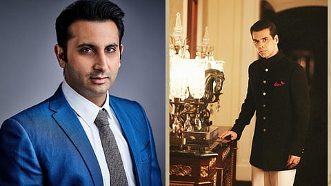 Adar Poonawalla (left) and Karan Johar